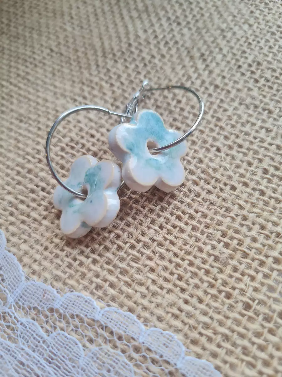 Boucles d'oreilles céramique